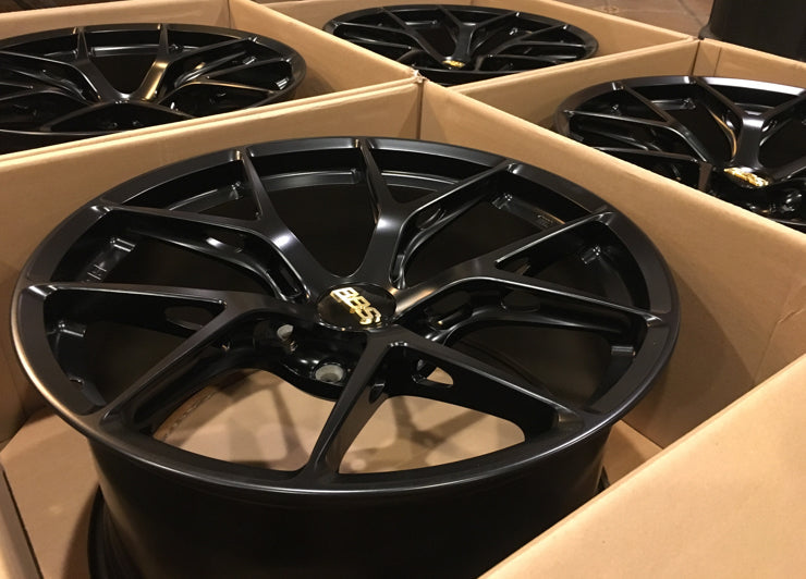 BBS FI-R - 20x9.5 +22 / 20x10.5 +35 / 5x120 - Black Satin (BMW F80 M3 / F82 M4 / F87 M2 Fitment) *Set of 4*