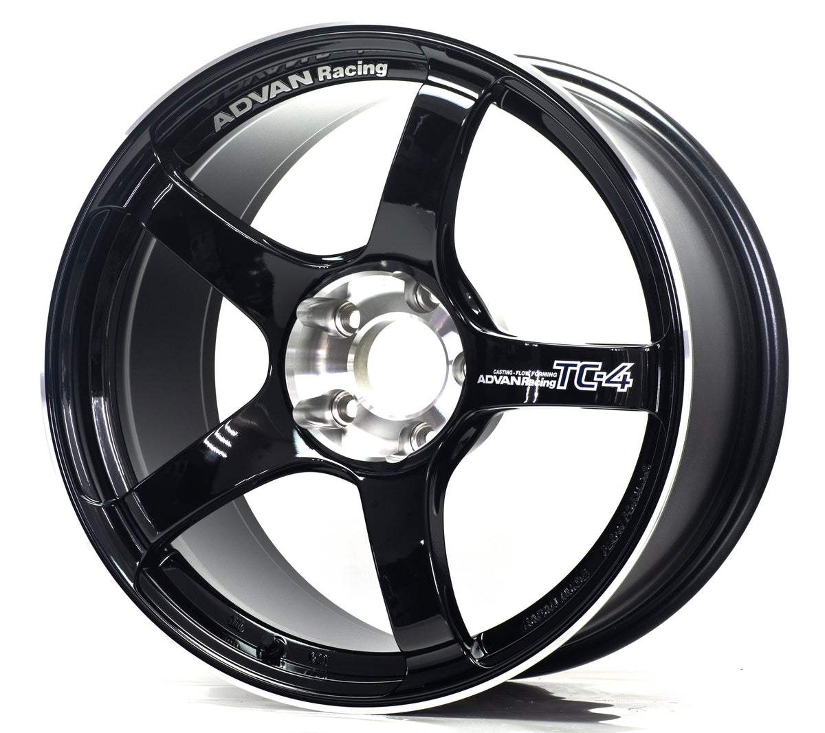 Advan TC-4 SE - 15x8 / +35 / 4x100 - Racing Gloss Black & Diamond Cut *Set of 4*