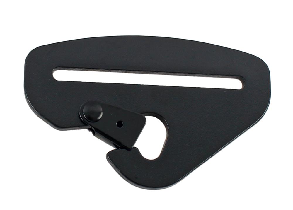 RaceQuip Snap Hook End Seat Belt Mounting Hardware / Fits 3 In. Belts / Forged Steel - Black