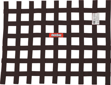 RaceQuip Black 18in H x 24W SFI Ribbon Window Net