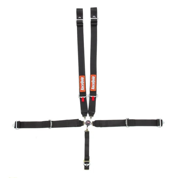 RaceQuip Black SFI CAMLOCK 5pt PU Lap Seat Belt