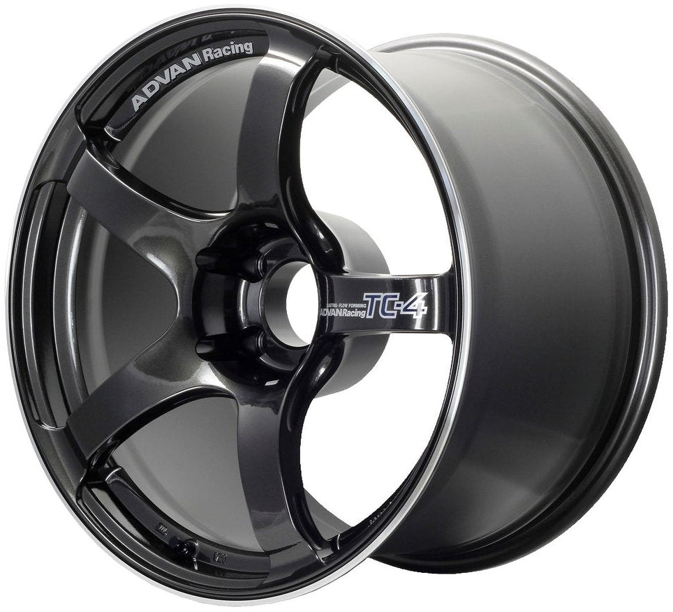 Advan TC-4 - 18x9.5 / +35 / 5x114.3 - Black Gunmetallic & Ring *Set of 4*