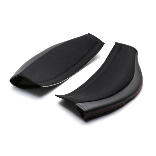 BRIDE Knee Protect Pad (Black Leather / Black Fabric) - Stradia III