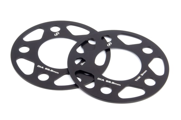 Dinan Wheel Spacers - 5x112 - 66.5mm CB - 3mm Thick (Set of 2)