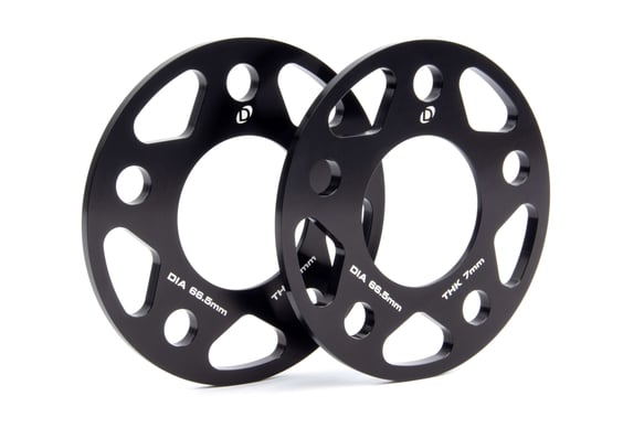 Dinan Wheel Spacers - 5x112 - 66.5mm CB - 7mm Thick (Set of 2)