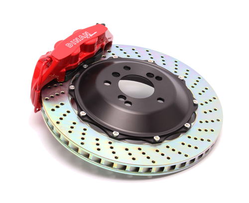 Dinan 08-13 BMW 1-Series (E82) Red Caliper/Drilled Brake Set - Front