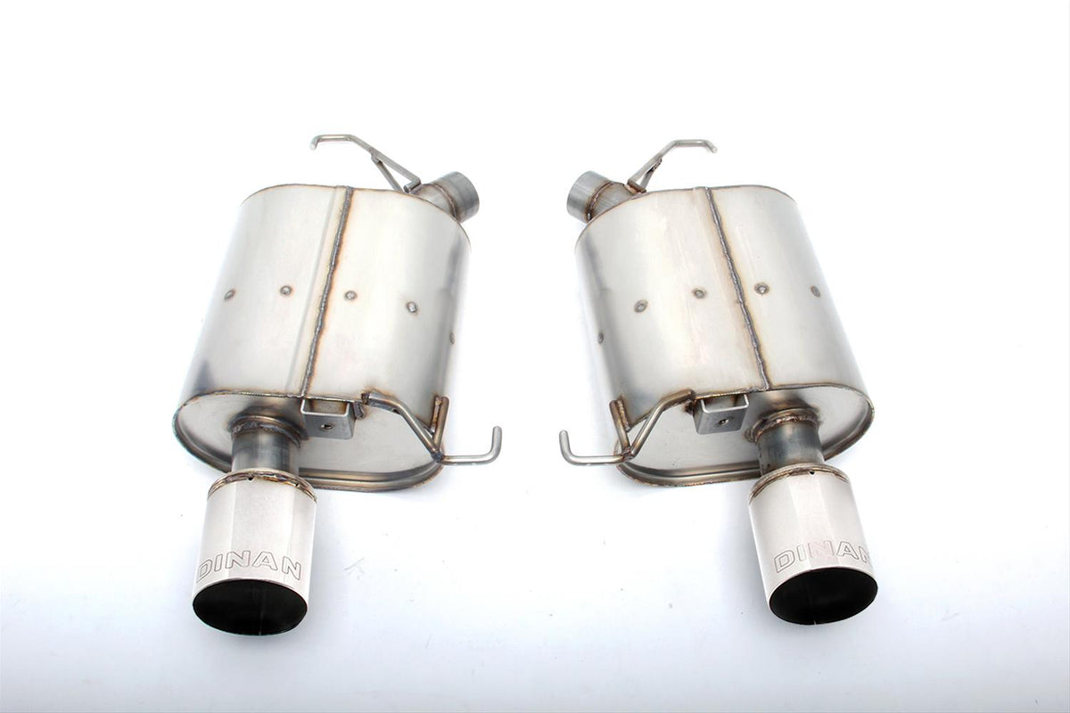 Dinan 11-16 BMW 535i (F10) Free Flow Axleback Exhaust System - Polished Tips