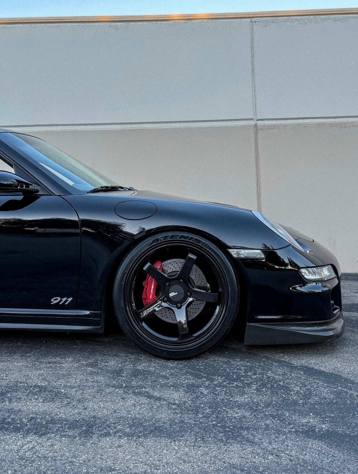 Advan Racing GT for Porsche - 19x9 / 19x12 / 5x130 - Racing Titanium Black (997 NB Fitment) *Set of 4*