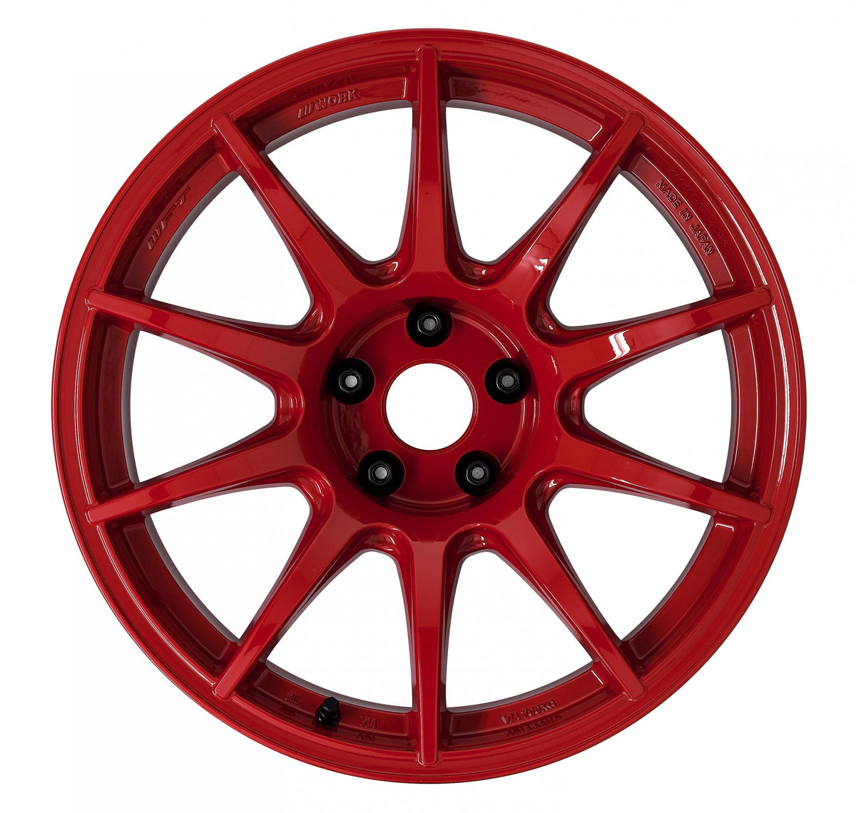 Work M.C.O Racing - 18x9.5 +22 / 18x10.5 +12 / 5x114.3 - Red *Set of 4*