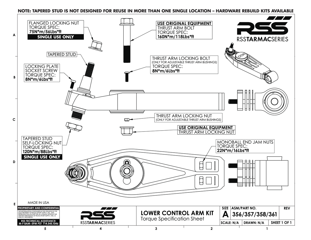 RSS Front Lower Control Arms (986, 996, 997 GT3/RS, 997 GT2/RS)