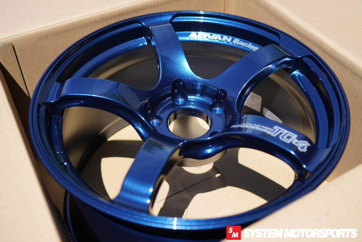 Advan TC-4 - 18x9.5 / +38 / 5x114.3 - Racing Indigo Blue *Set of 4*