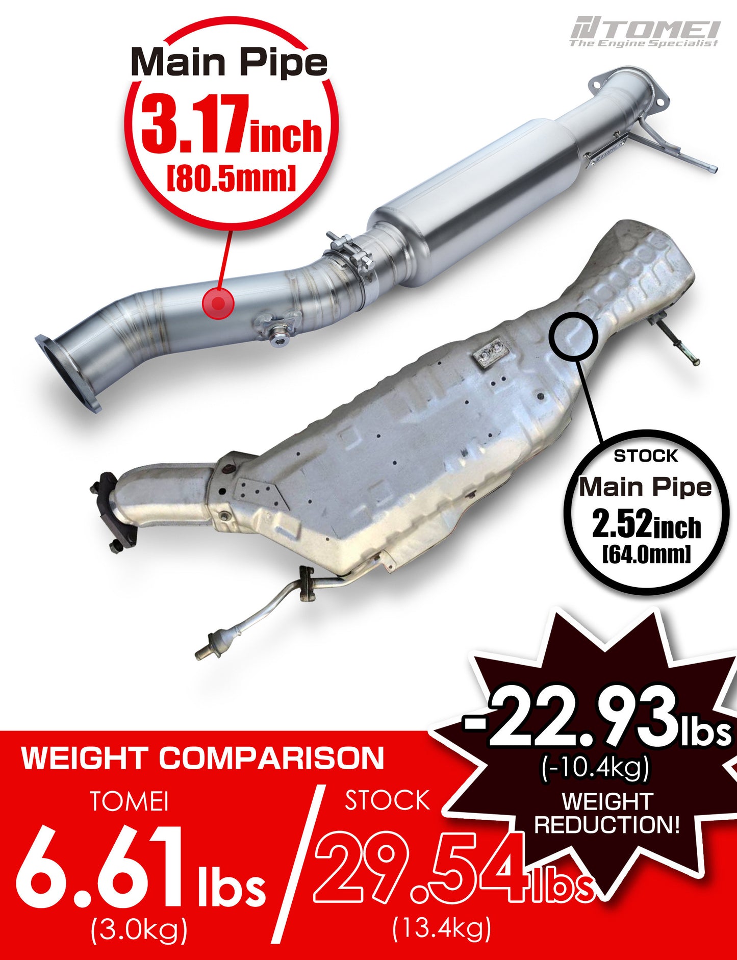 TOMEI FULL TITANIUM MID PIPE EXPREME Ti RX-7 FD3S