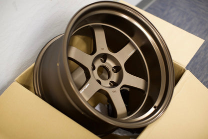 Volk Racing TE37V Mark-II - 18x11 / -7 / 5x114.3 - Bronze *Set of 4*