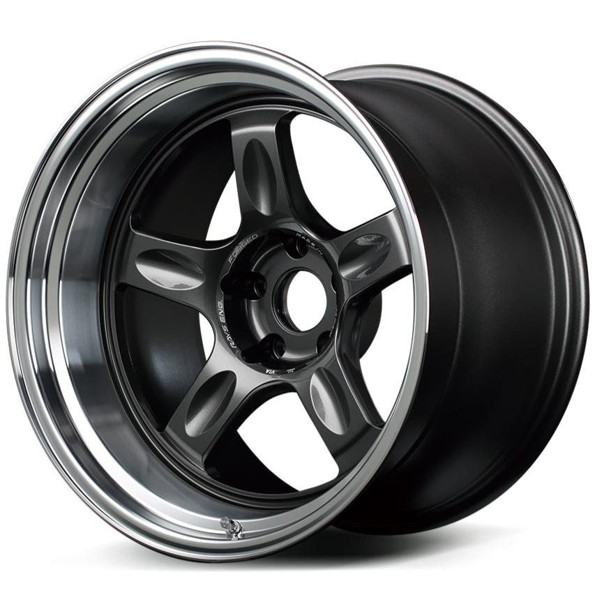 Volk Racing 21C - 18x9.5 / 18x10.5 / 5x112 - Dark Gunmetal / Rim DC (A9x MKV Supra Fitment) *Set of 4*