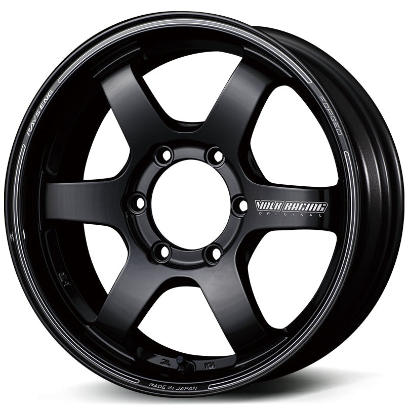 Volk Racing TE37SB - 18x8.5 / +22 / 6x139.7 - Pressed Double Black (Land Cruiser / GX550 Fitment) *Set of 4*