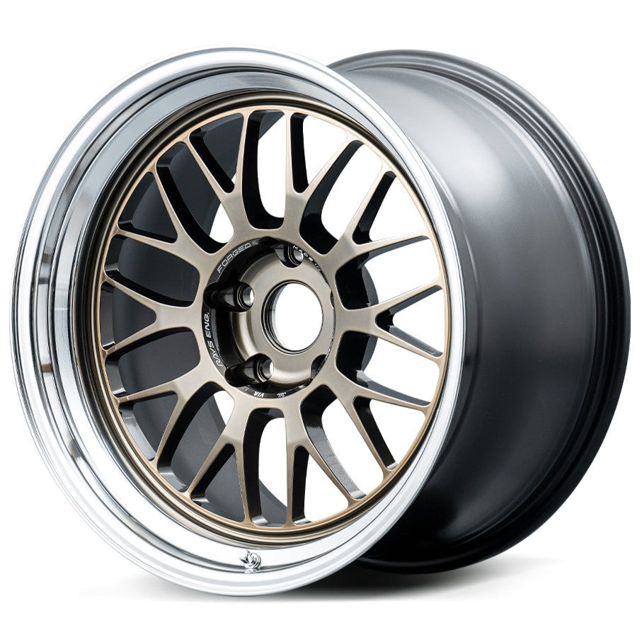 Volk Racing 21A Spec-SR - 18x9.5 / +22 / 5x120 - Shining Bronze Metal / Rim DC *Set of 4*