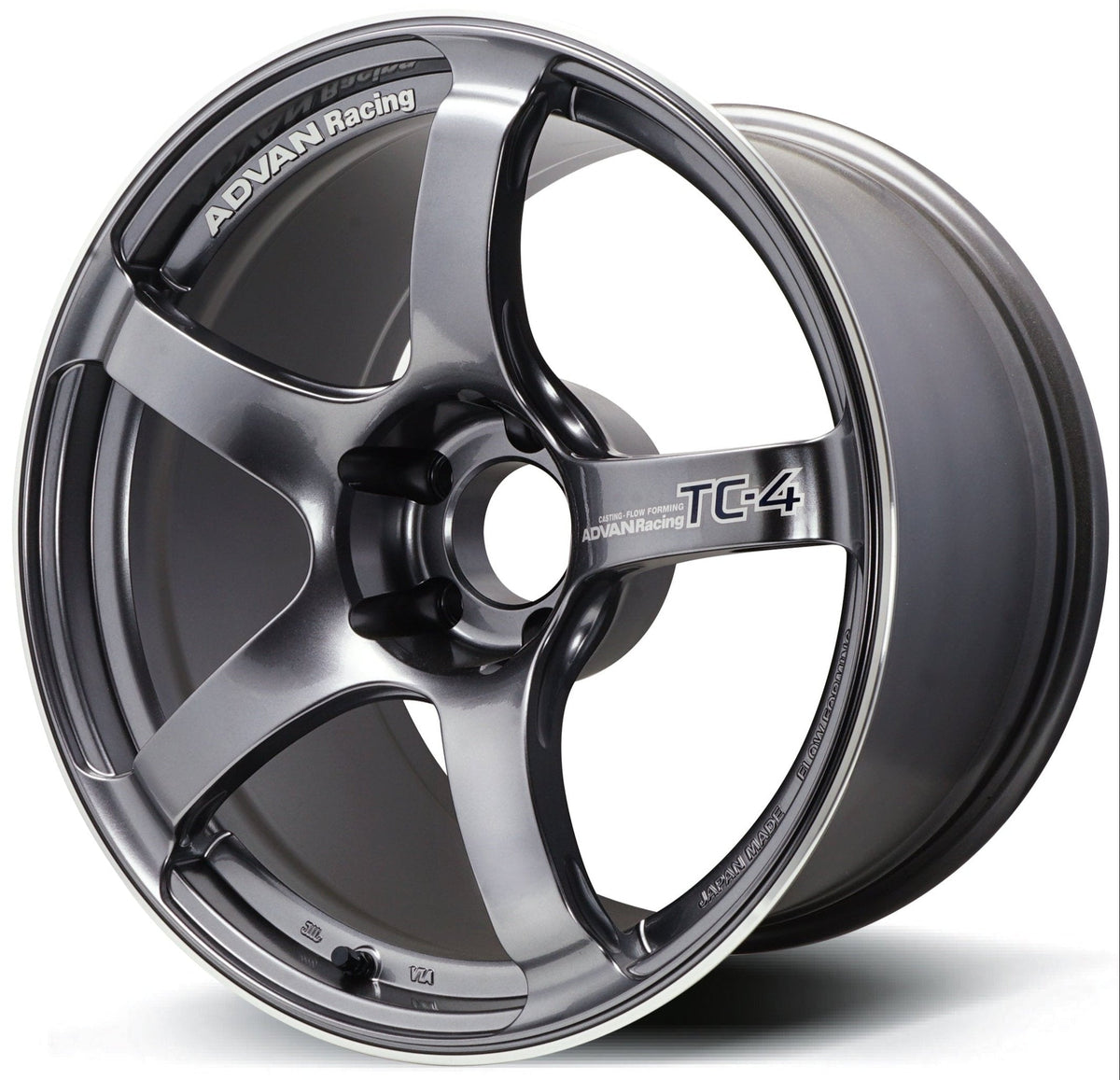 Advan TC-4 - 18x9.5 / +45 / 5x120 - Racing Gunmetallic & Ring *Set of 4*