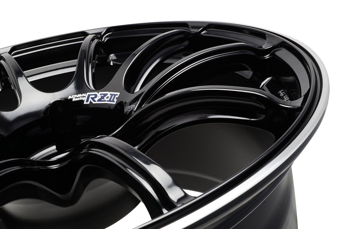Advan RZII - 17x9 +45 5x114.3 - Racing Gloss Black & Ring *Set of 4*