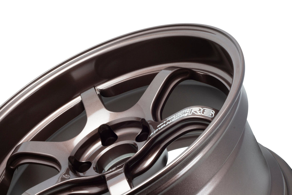 Advan Racing R6 - 18x9.5 / +38 / 5x114.3 - Racing Copper Bronze *Set of 4*