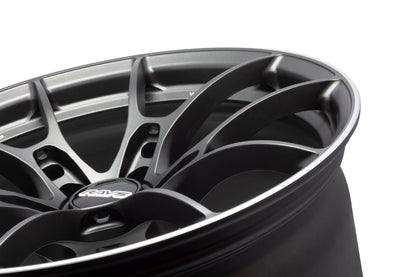 Volk Racing G025 - 19x9.5 / +44 / 5x120 - Matte Gunblack / Rim Edge DC *Set of 4*