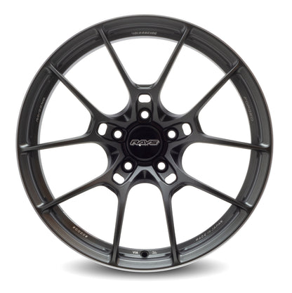 Volk Racing G025 - 19x9.5 / +44 / 5x120 - Matte Gunblack / Rim Edge DC *Set of 4*