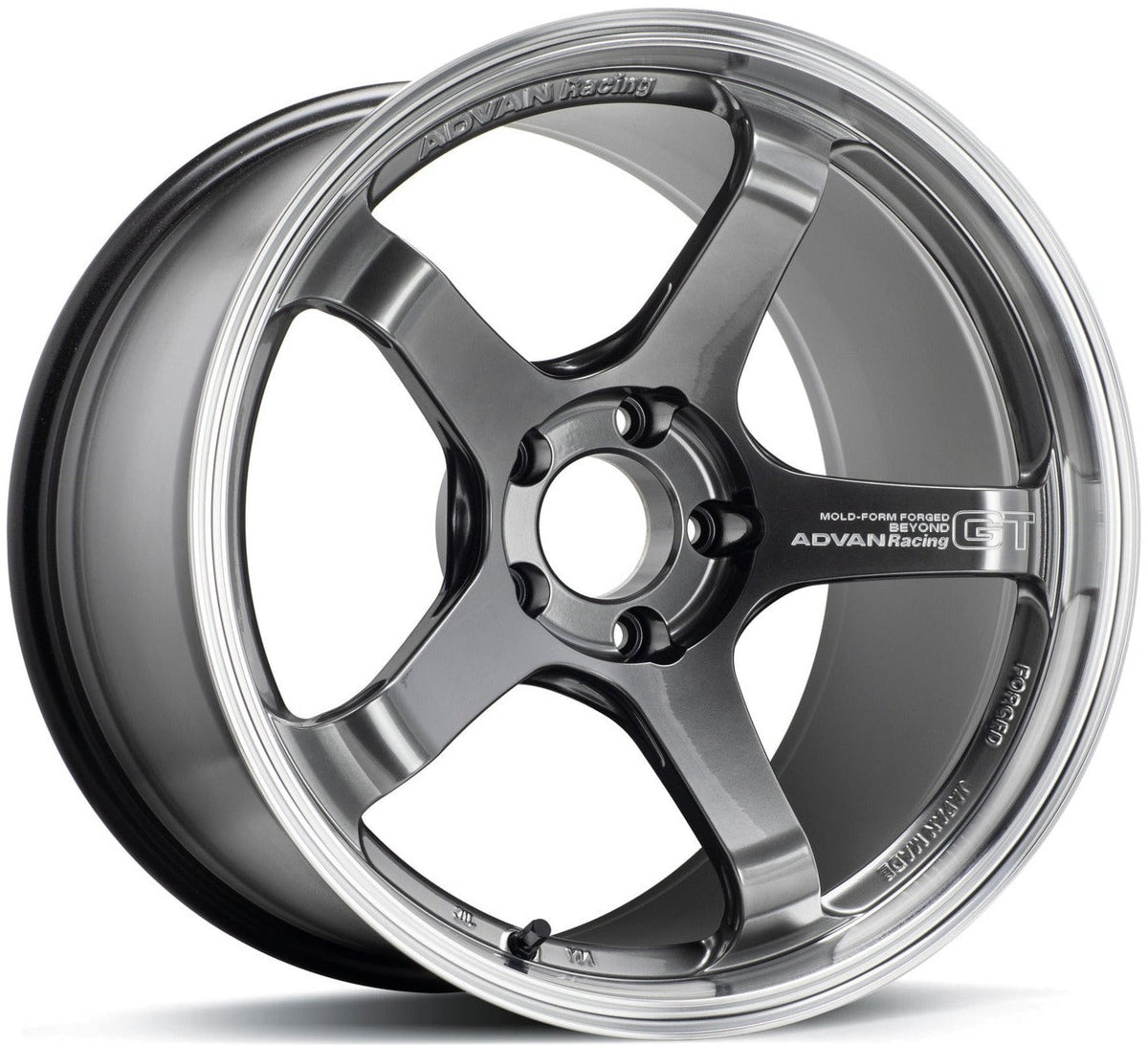 Advan Racing GT Beyond - 18x9.5 / +22 / 5x120 - Machining & Racing Hyper Black *Set of 4*