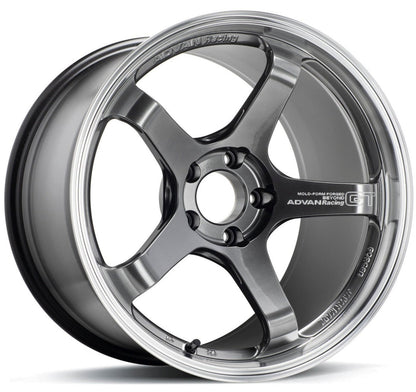 Advan Racing GT Beyond - 19x9.5 +22 / 19x10.5 +34 / 5x120 - Machining & Racing Hyper Black (F80 M3 / F82 M4 / F87 M2 Fitment) *Set of 4*
