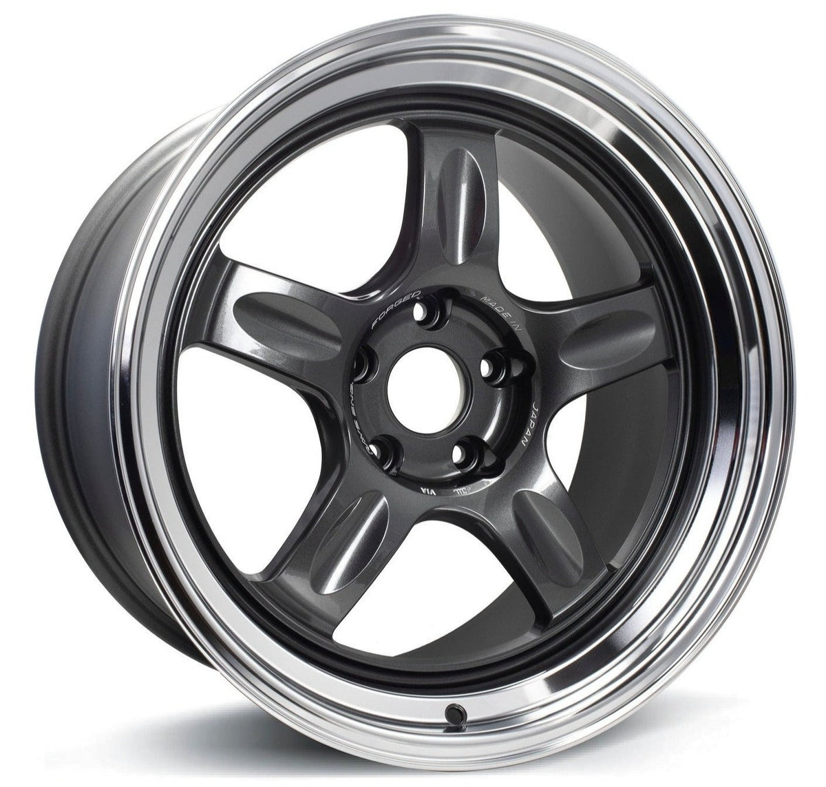 Volk Racing 21C - 18x10.5 +15 5x114.3 - Gunmetal / Rim DC *Set of 4*