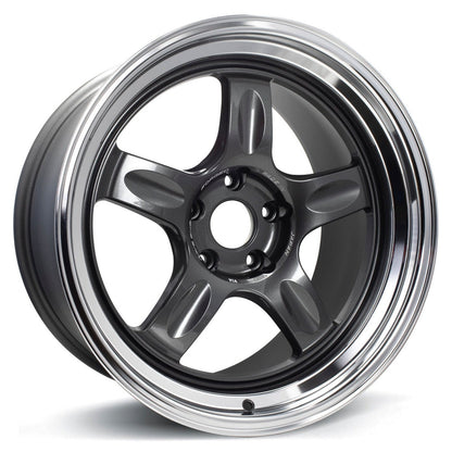 Volk Racing 21C - 18x10.5 +0 5x114.3 - Dark Gunmetal / Rim DC *Set of 4*