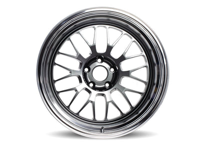 Volk Racing 21A - 18x10 -15 / 18x12 -15 / 5x114.3 - Dark Gunmetal / Rim DC *Set of 4*