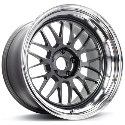 Volk Racing 21A - 18x10.5 / +22 / 5x120 - Dark Gunmetal / Rim DC *Set of 4*