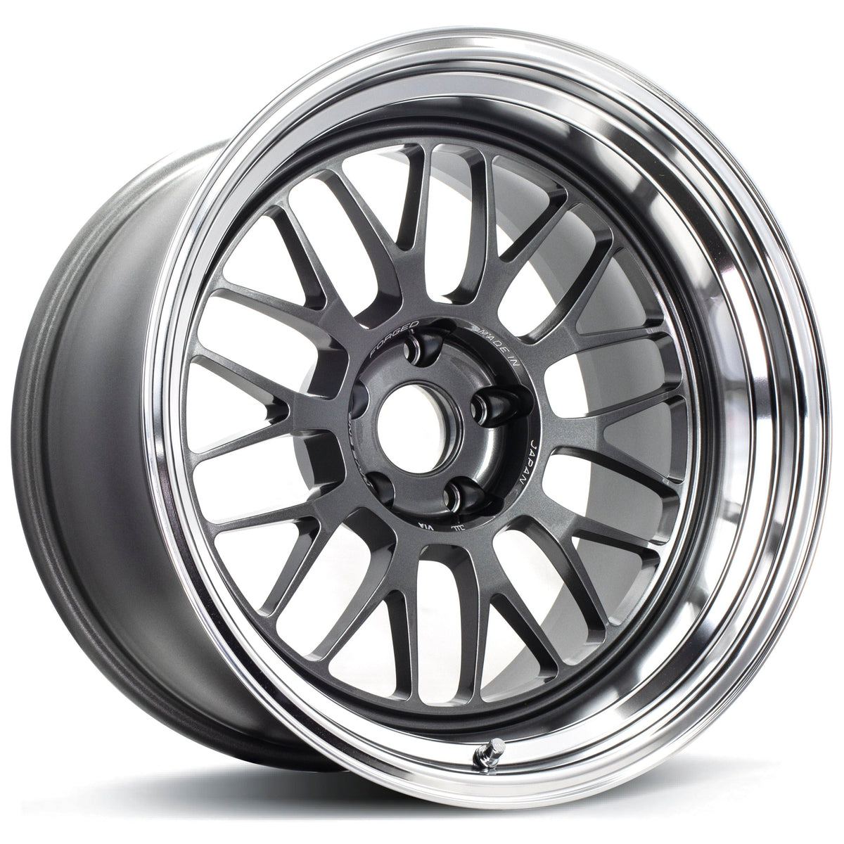 Volk Racing 21A - 18x9.5 +22 / 18x10.5 +22 / 5x120 - Dark Gunmetal / Rim DC (BMW E90 M3 / E92 M3 / E93 M3 Fitment) *Set of 4*