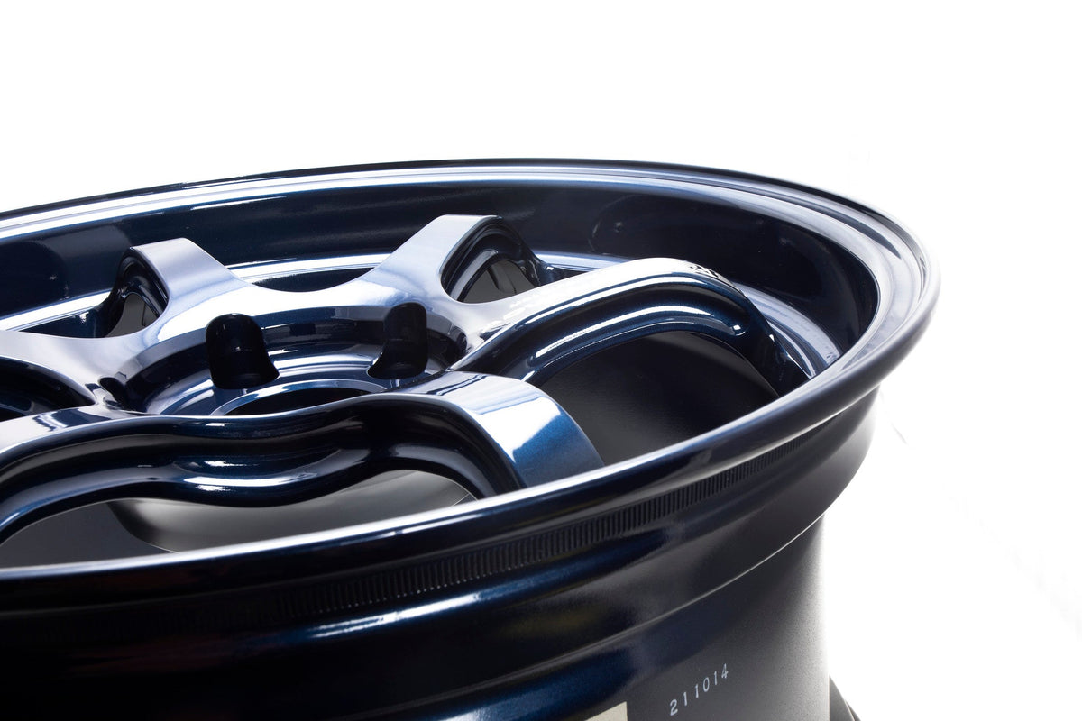 Advan Racing R6 - 18x9.5 / +45 / 5x120 - Racing Titanium Blue *Set of 4*