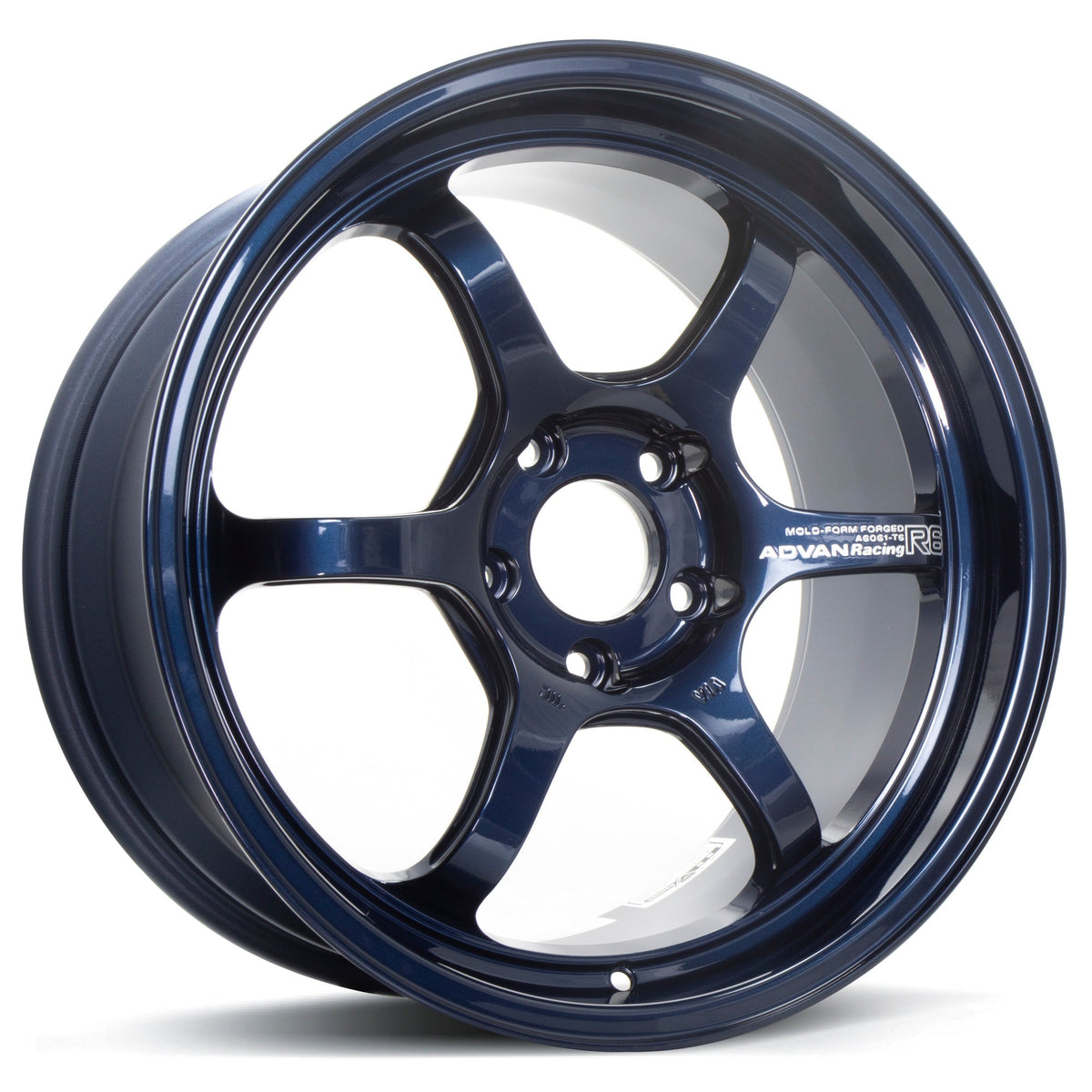 Advan Racing R6 - 18x9.5 / +45 / 5x120 - Racing Titanium Blue *Set of 4*