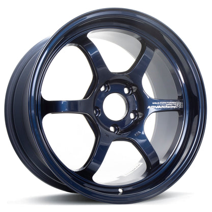 Advan Racing R6 - 18x9.5 / +45 / 5x120 - Racing Titanium Blue *Set of 4*