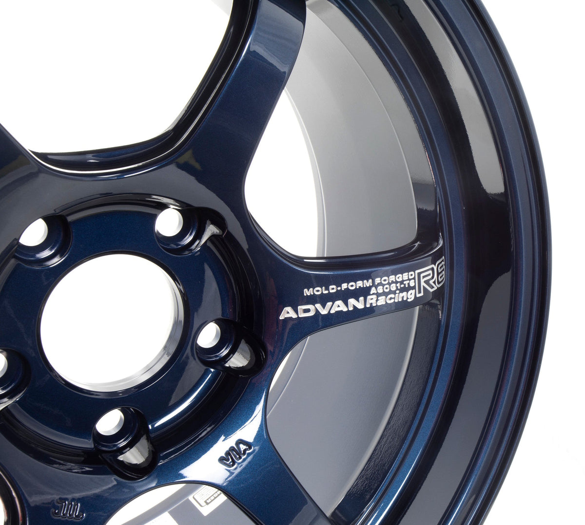 Advan Racing R6 - 18x9.5 / +45 / 5x120 - Racing Titanium Blue *Set of 4*