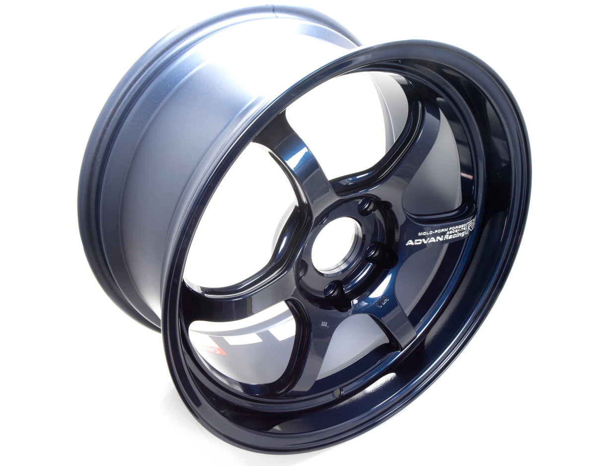 Advan Racing R6 - 18x9.5 / +45 / 5x120 - Racing Titanium Blue *Set of 4*
