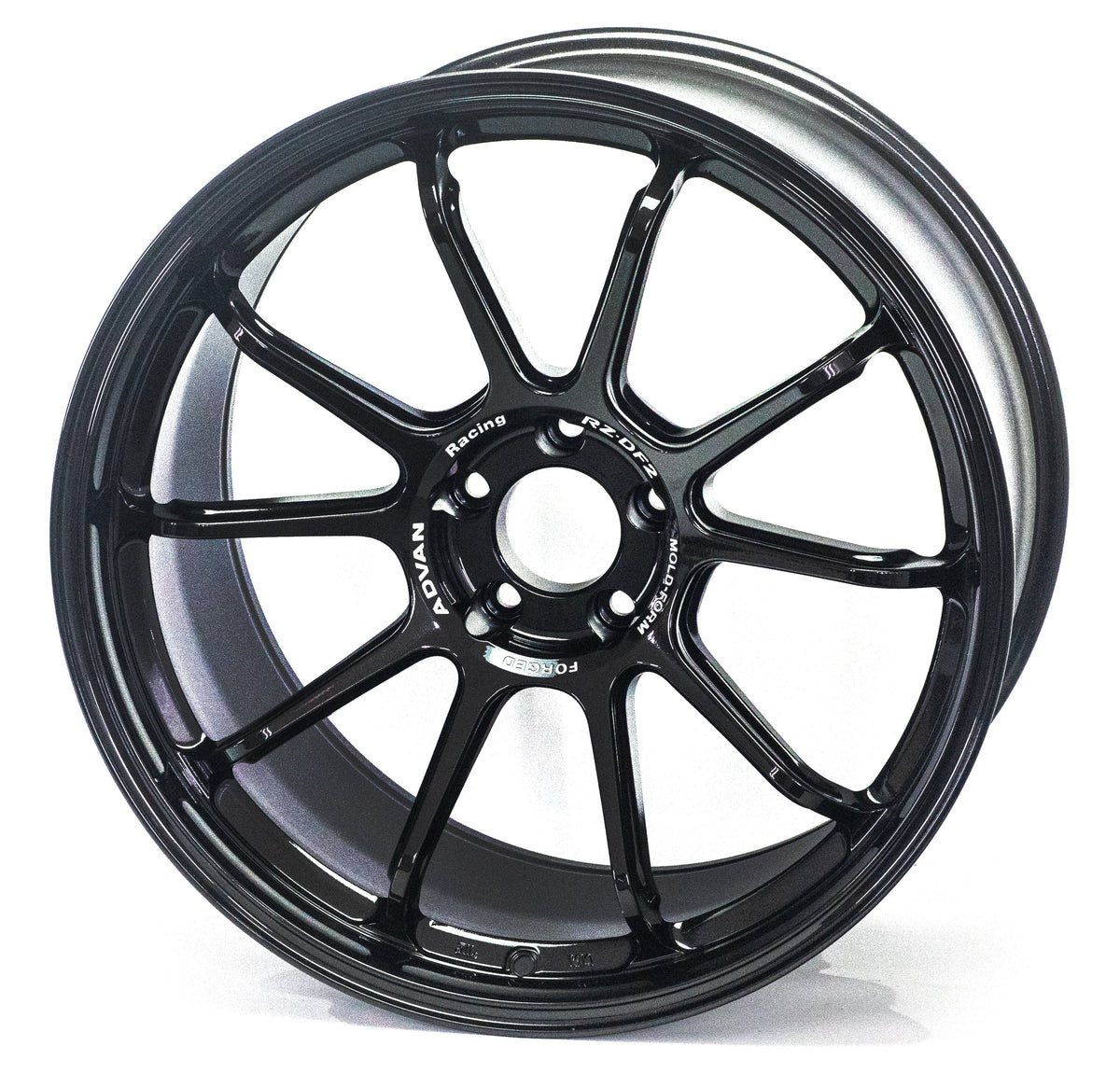 Advan RZ-DF2 - 19x9.5 +22 / 19x10.5 +32 / 5x120 - Racing Titanium Black (F80 M3 / F82 M4 / F87 M2 Fitment) *Set of 4*