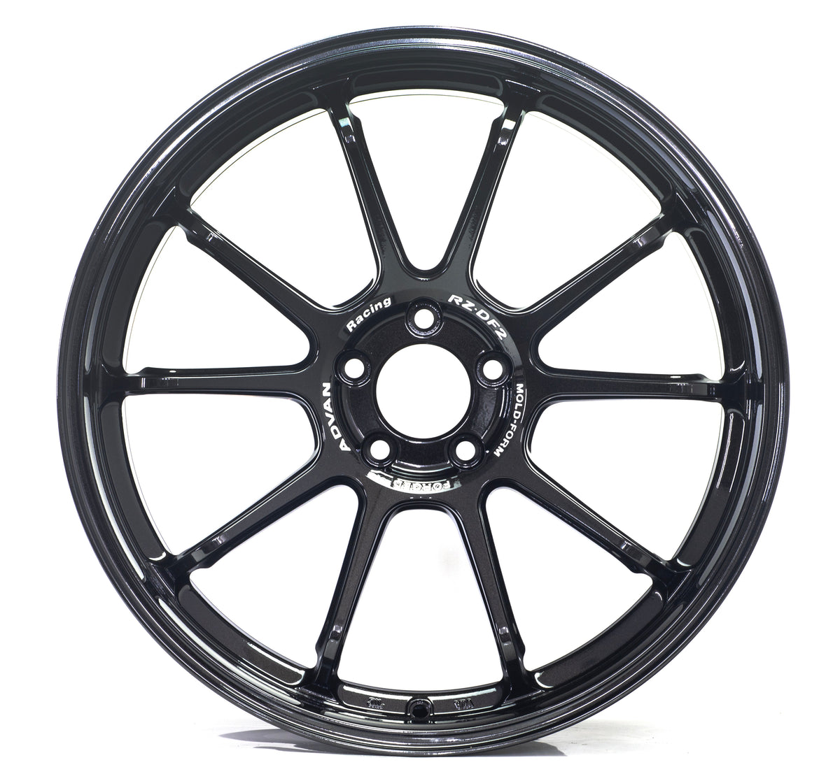 Advan RZ-DF2 - 19x9.5 +22 / 19x10.5 +32 / 5x120 - Racing Titanium Black (F80 M3 / F82 M4 / F87 M2 Fitment) *Set of 4*