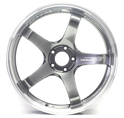 Advan Racing GT Beyond - 19x9.5 +25 / 19x11 +35 / 5x112 - Machining & Hyper Platinum Black (A9x MK5 Supra Fitment) *Set of 4*