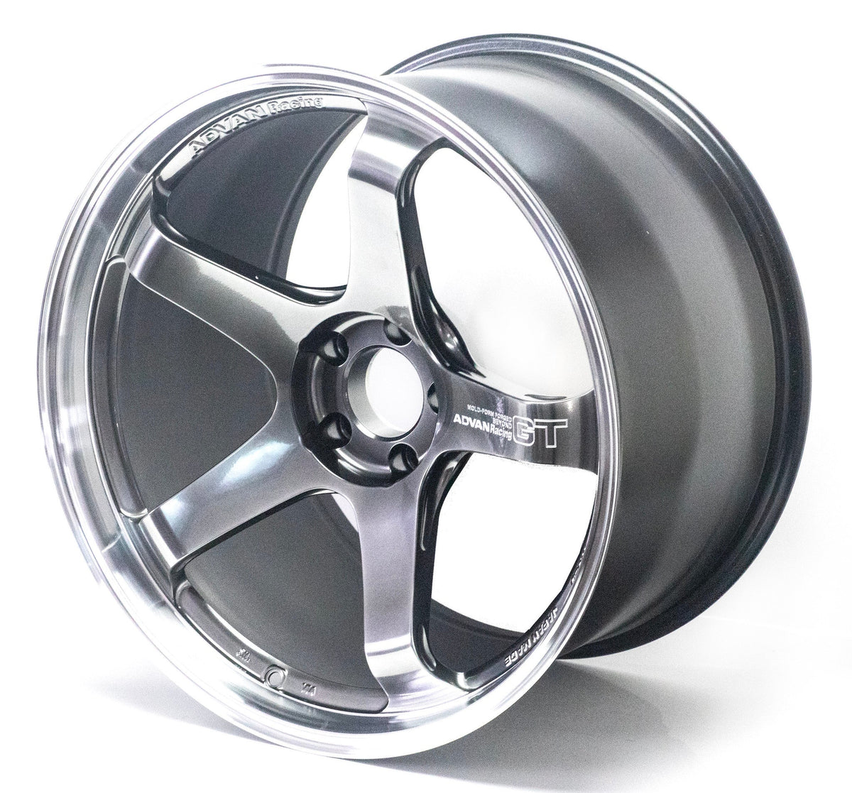 Advan Racing GT Beyond - 18x9.5 / +38 / 5x114.3 - Machining & Hyper Platinum Black *Set of 4*