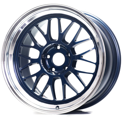 Volk Racing 21A - 18x9.5 +22 / 18x10.5 +22 / 5x120 - Mag Blue / Rim DC (BMW E90 M3 / E92 M3 / E93 M3 Fitment) *Set of 4*