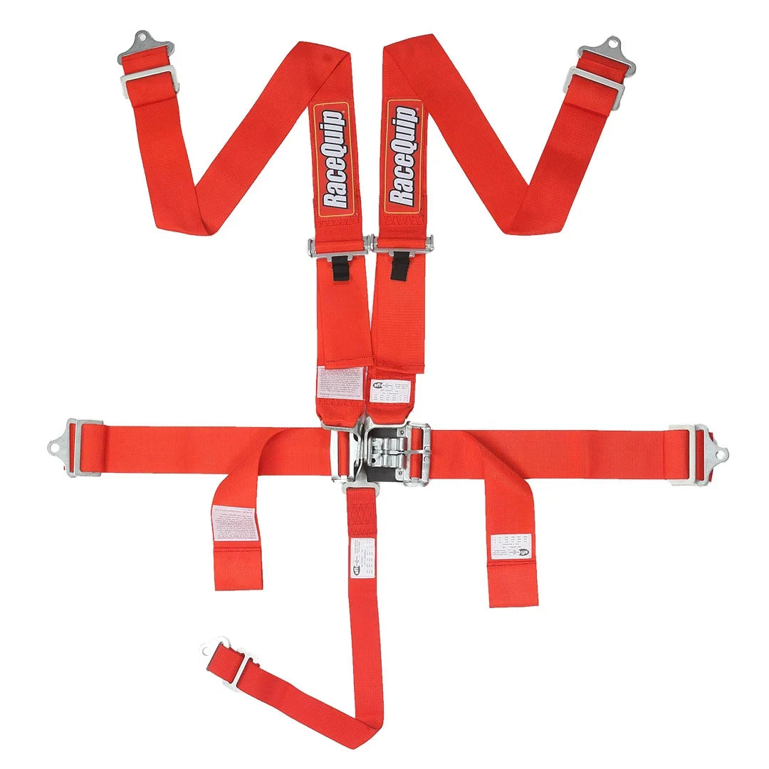 RaceQuip Red L & L 5pt Seat Belt