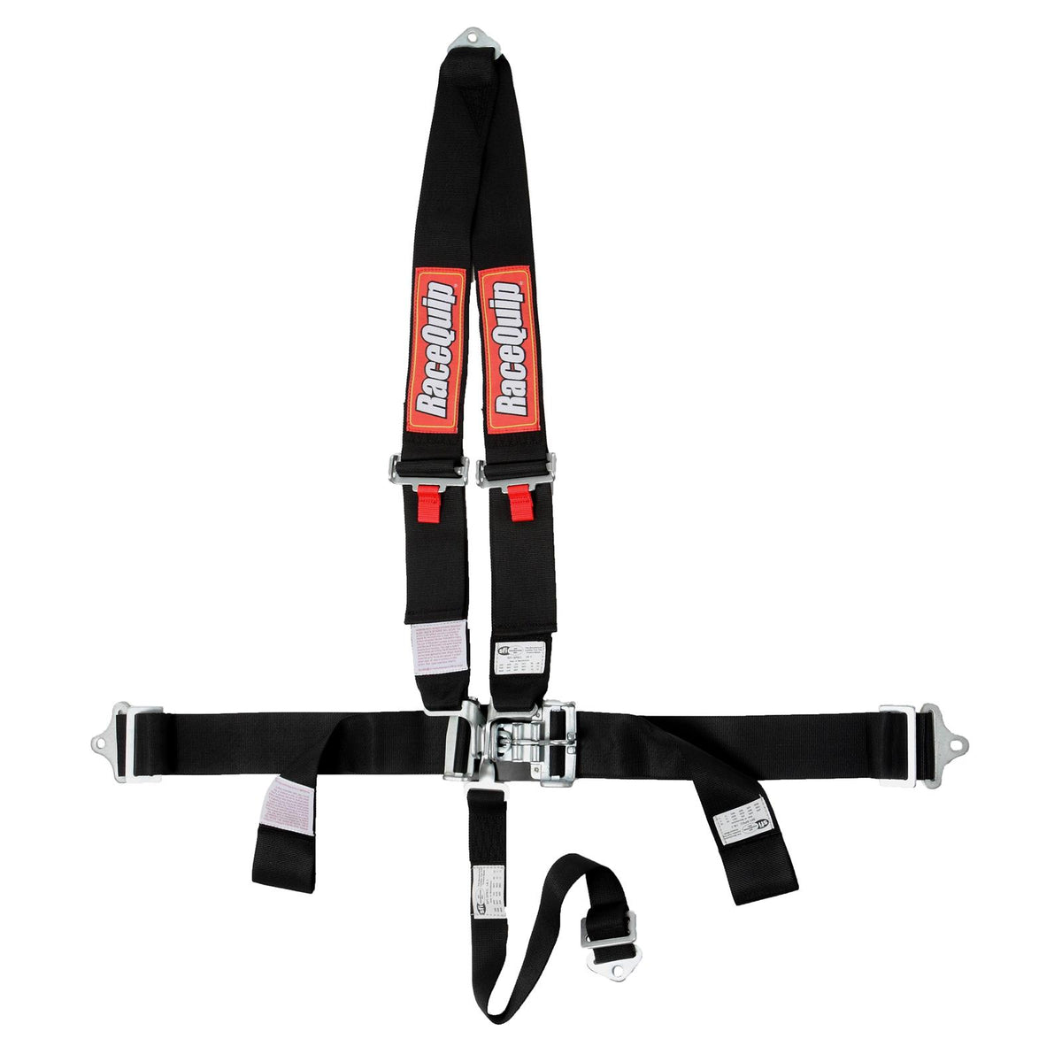 RaceQuip Black L & L V4pt Seat Belt