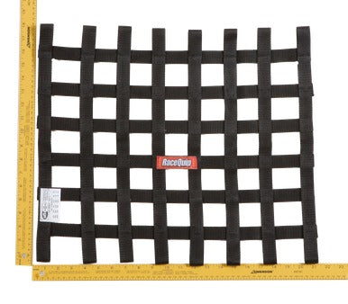 RaceQuip Black 18 X 21 SFI Ribbon Net