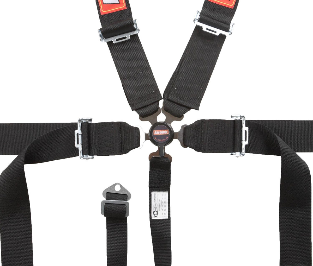 RaceQuip Black SFI CAMLOCK 5pt PD Lap Seat Belt