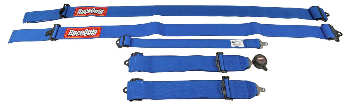 RaceQuip Blue SFI CAMLOCK 5pt PD Lap Seat Belt