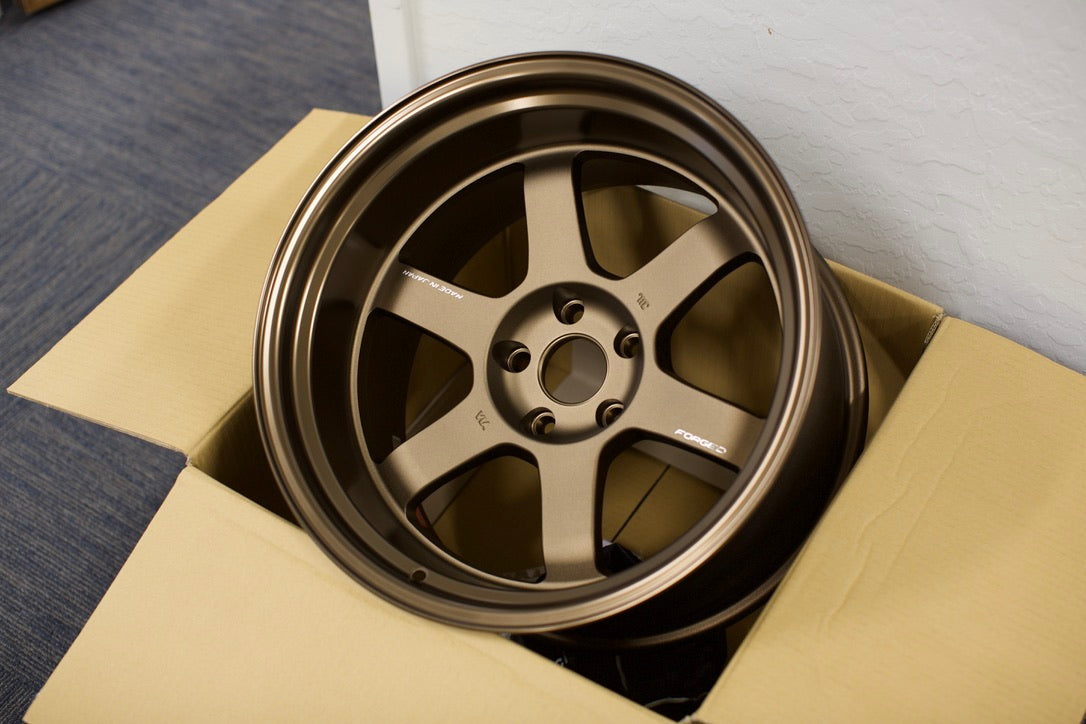 Volk Racing TE37V Mark-II - 18x11 / -7 / 5x114.3 - Bronze *Set of 4*