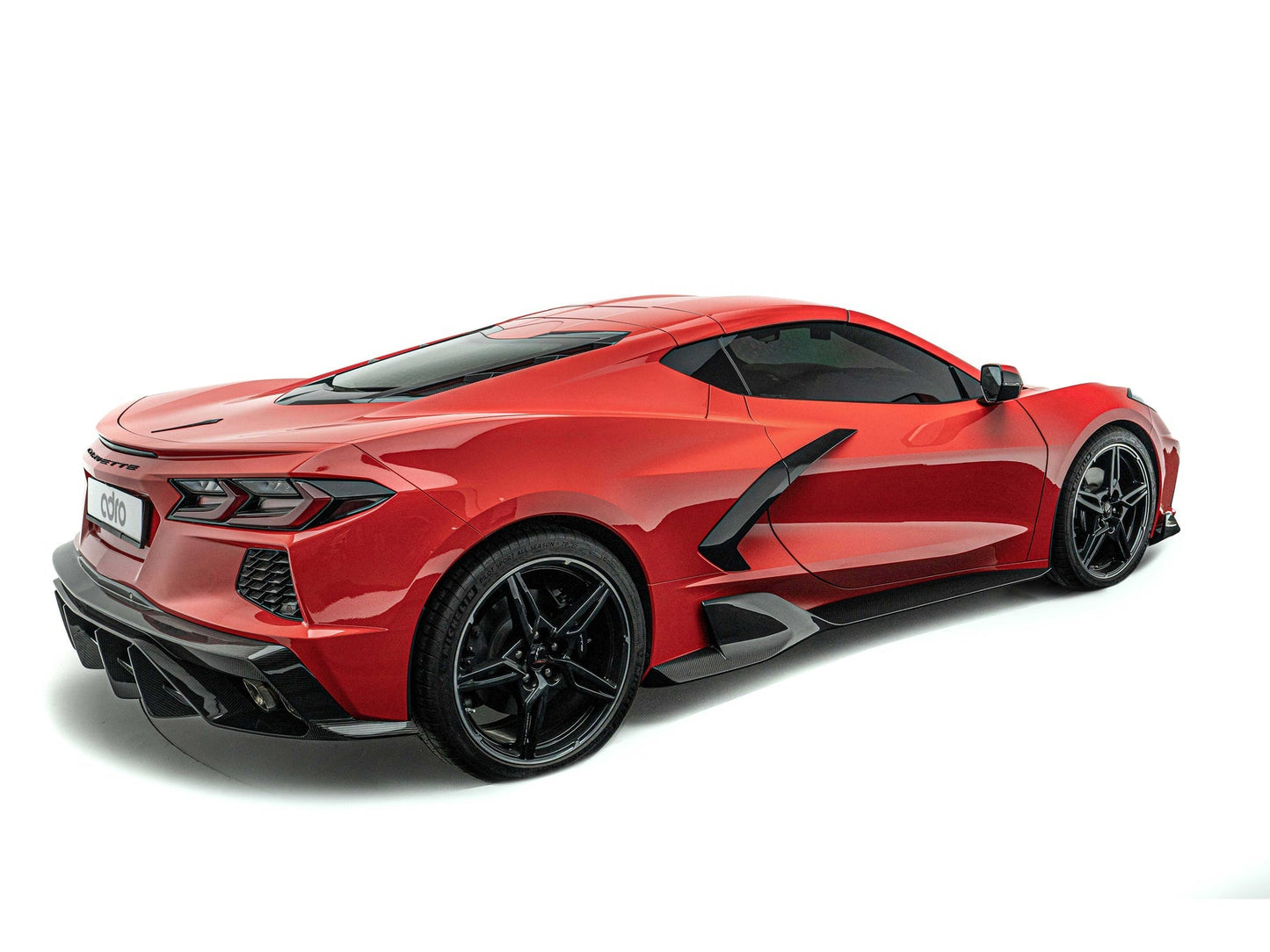 ADRO C8 Corvette Carbon Side Skirt Set