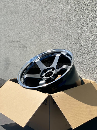Advan Racing GT Beyond - 19x9.5 +22 / 19x10.5 +34 / 5x120 - Machining & Racing Hyper Black (F80 M3 / F82 M4 / F87 M2 Fitment) *Set of 4*